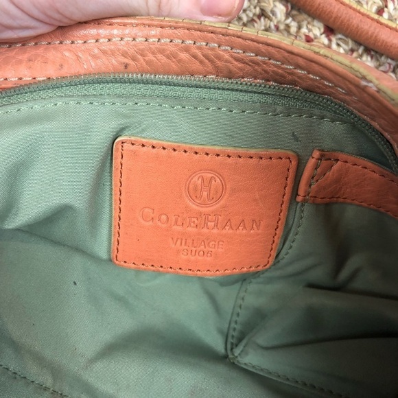 Vintage Salmon Cole Haan Shoulder Purse - Picture 6 of 9